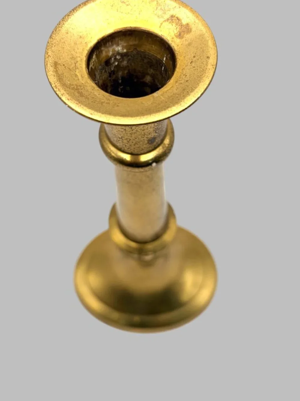Vintage Brass Candlestick Holder 11.75” Tall Made in India Traditional Decor